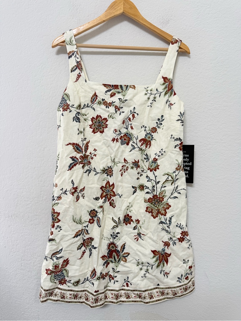 TUCKERNUCK X STUDIO MCGEE Terracotta Chintz Cotton Linen Cassie Dress - Picture 2 of 5